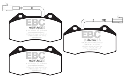EBC Yellowstuff Front Brake Pads - DP42021/2R