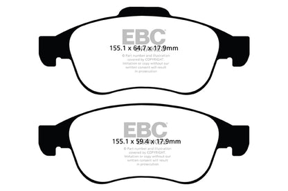 EBC Yellowstuff Front Brake Pads - DP42023R