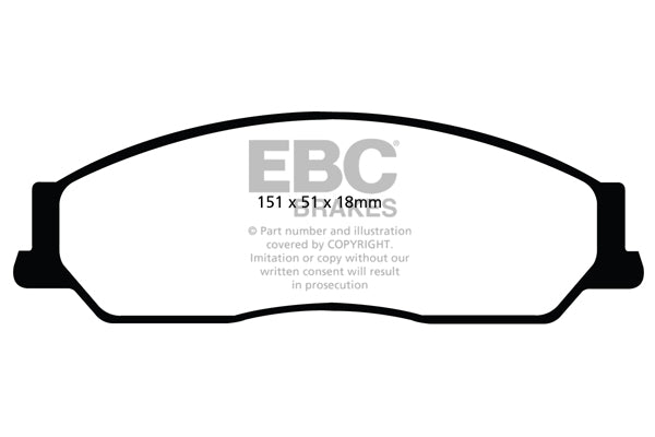 EBC Greenstuff Front Brake Pads - DP22036