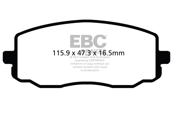 EBC Ultimax Front Brake Pads - DPX2050