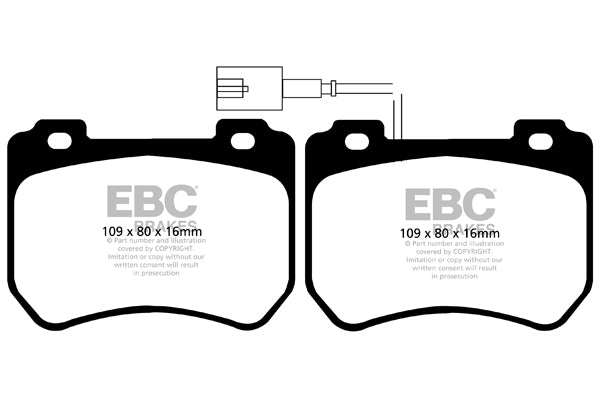 EBC Yellowstuff Front Brake Pads - DP42074R
