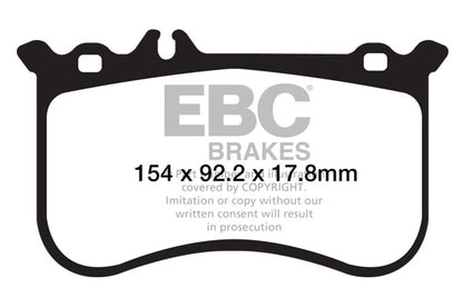 EBC Yellowstuff Front Brake Pads - DP42138R