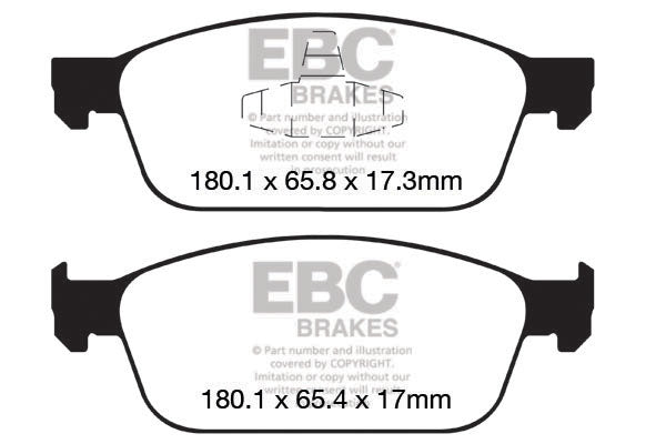 EBC Redstuff Front Brake Pads - DP32145C