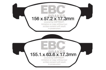 EBC Greenstuff Front Brake Pads - DP22154