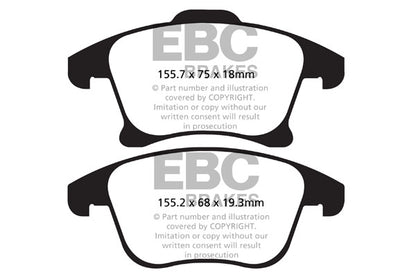 EBC Yellowstuff Front Brake Pads - DP42159R