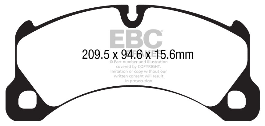 EBC Yellowstuff Front Brake Pads - DP42162R