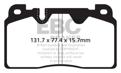 EBC Yellowstuff Front Brake Pads - DP42168R