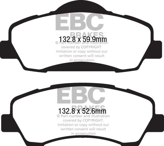 EBC Yellowstuff Front Brake Pads - DP42177R