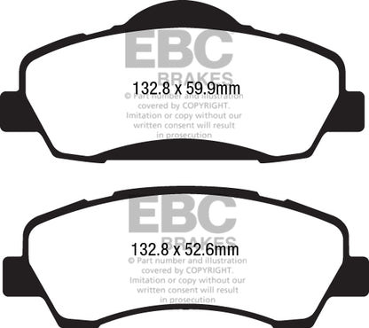 EBC Yellowstuff Front Brake Pads - DP42177R