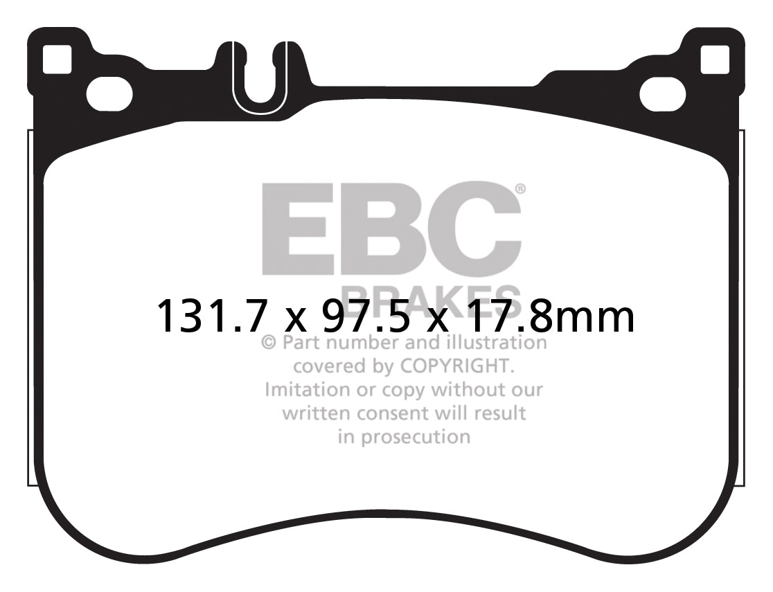 EBC Yellowstuff Front Brake Pads - DP42178R