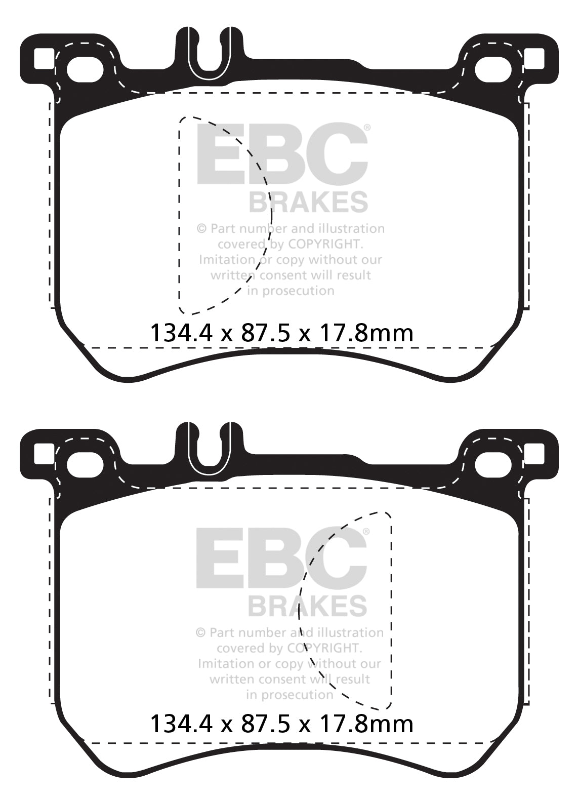 EBC Yellowstuff Front Brake Pads - DP42179R