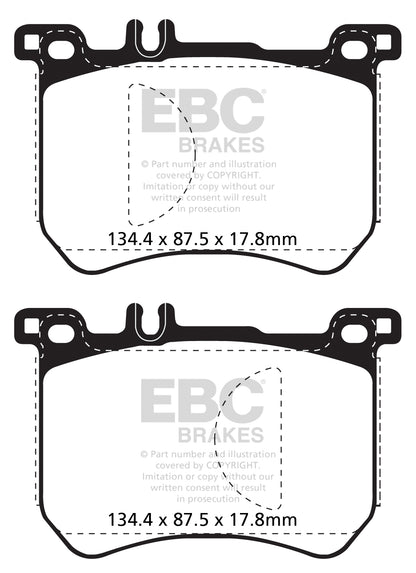 EBC Yellowstuff Front Brake Pads - DP42179R