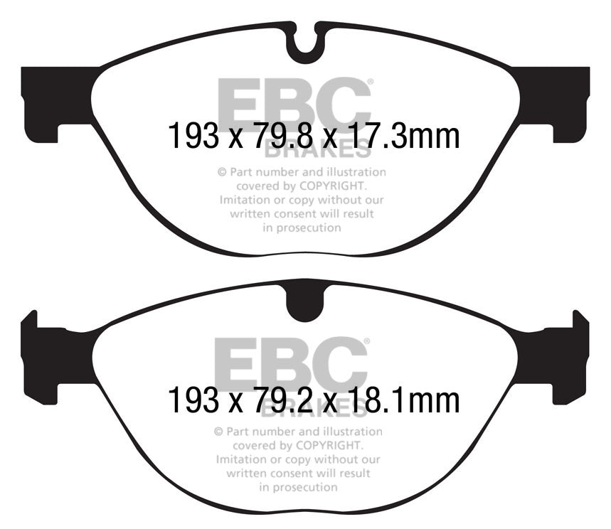 EBC Yellowstuff Front Brake Pads - DP42191R