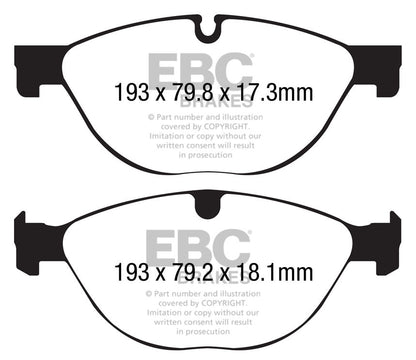 EBC Yellowstuff Front Brake Pads - DP42191R