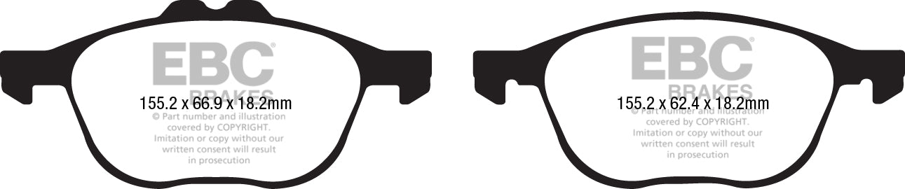 EBC Greenstuff Front Brake Pads - DP22194