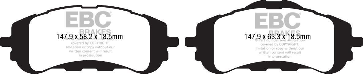 EBC Greenstuff Front Brake Pads - DP22200