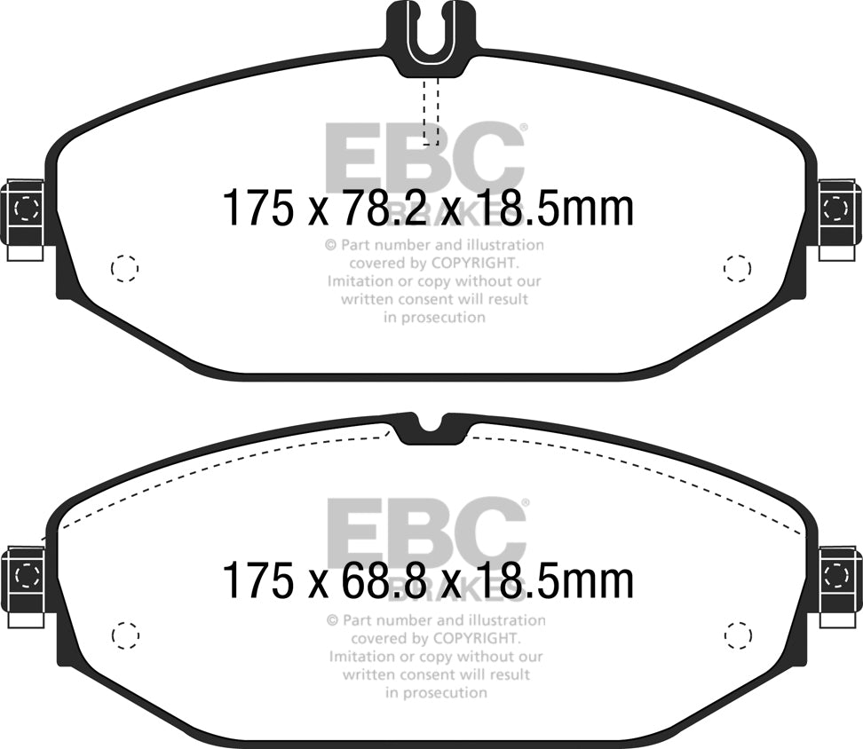 EBC Yellowstuff Front Brake Pads - DP42214R