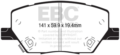 EBC Greenstuff Front Brake Pads - DP22239