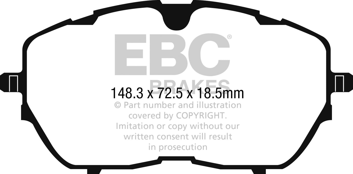 EBC Greenstuff Front Brake Pads - DP22265