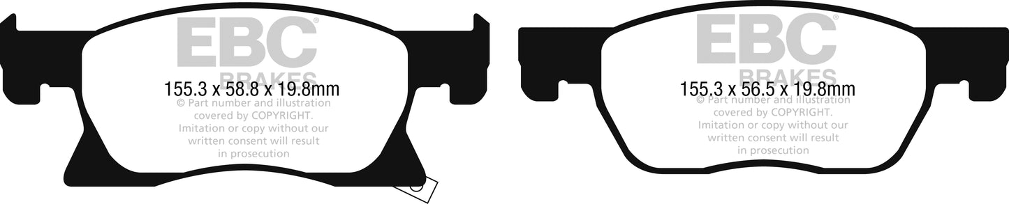 EBC Yellowstuff Front Brake Pads - DP42266R