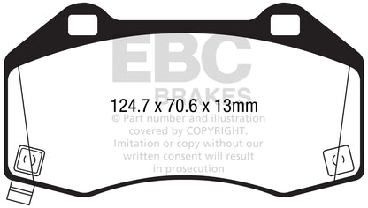 EBC Yellowstuff Front Brake Pads - DP42286R