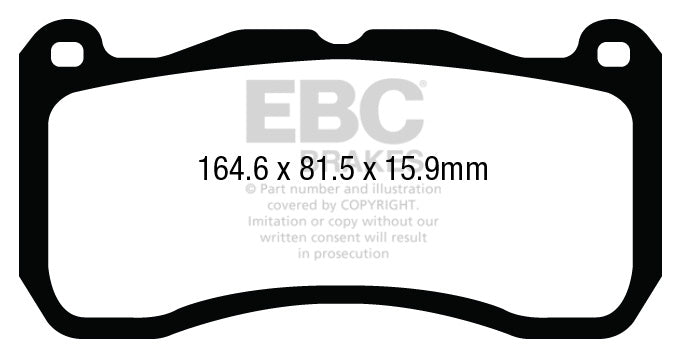 EBC Yellowstuff Front Brake Pads - DP43013R