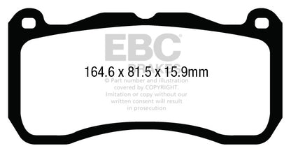 EBC Yellowstuff Front Brake Pads - DP43013R