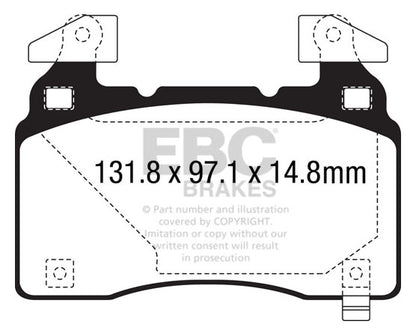 EBC Yellowstuff Front Brake Pads - DP43028R
