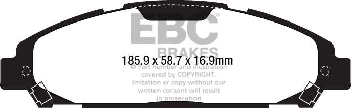 EBC Yellowstuff Front Brake Pads - DP43039R