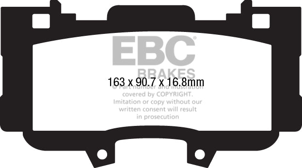 EBC Yellowstuff Front Brake Pads - DP43042R