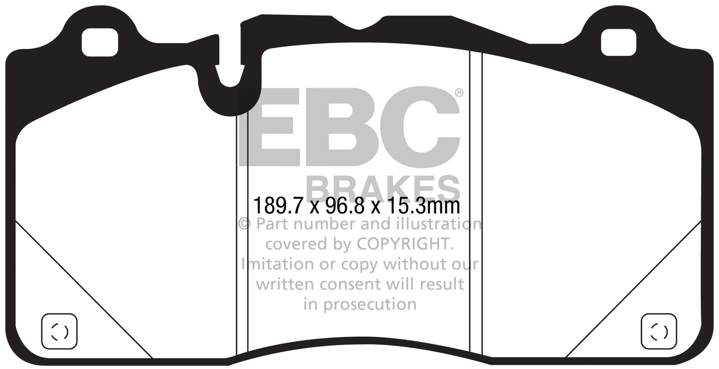 EBC Yellowstuff Front Brake Pads - DP43050R