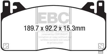 EBC Yellowstuff Front Brake Pads - DP43055R