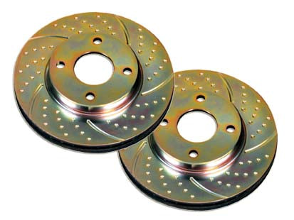 EBC Turbo Grooved Front Brake Discs - Toyota Starlet GT Turbo & Glanza