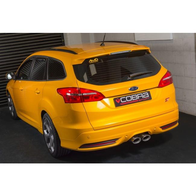 Cobra Venom Box Delete Race Cat Back Performance Exhaust - Ford Focus ST Estate Mk3