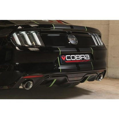 Cobra Venom Box Delete Axle Back Performance Exhaust - Ford Mustang 5.0 V8 GT Convertible (15-18)