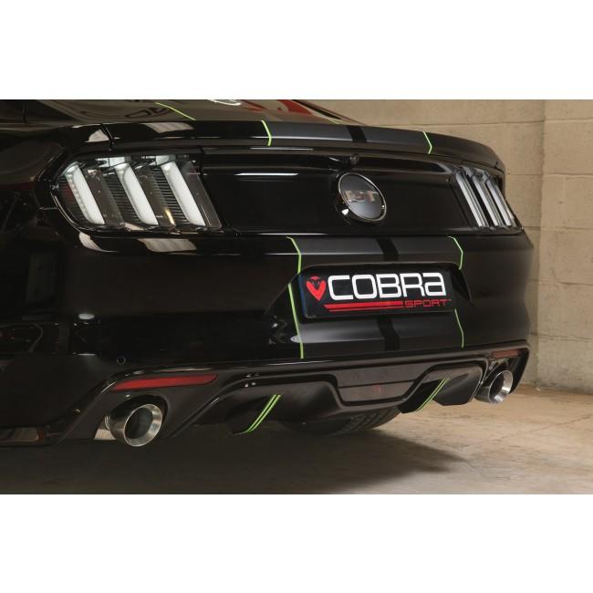 Cobra Axle Back Performance Exhaust - Ford Mustang 5.0 V8 GT Convertible (15-18)