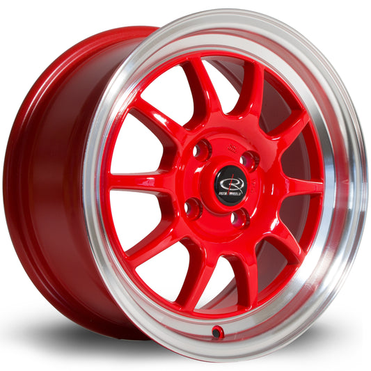 Rota GT3 - 15x7 | 4x100 | ET40 | Red/Polished Lip