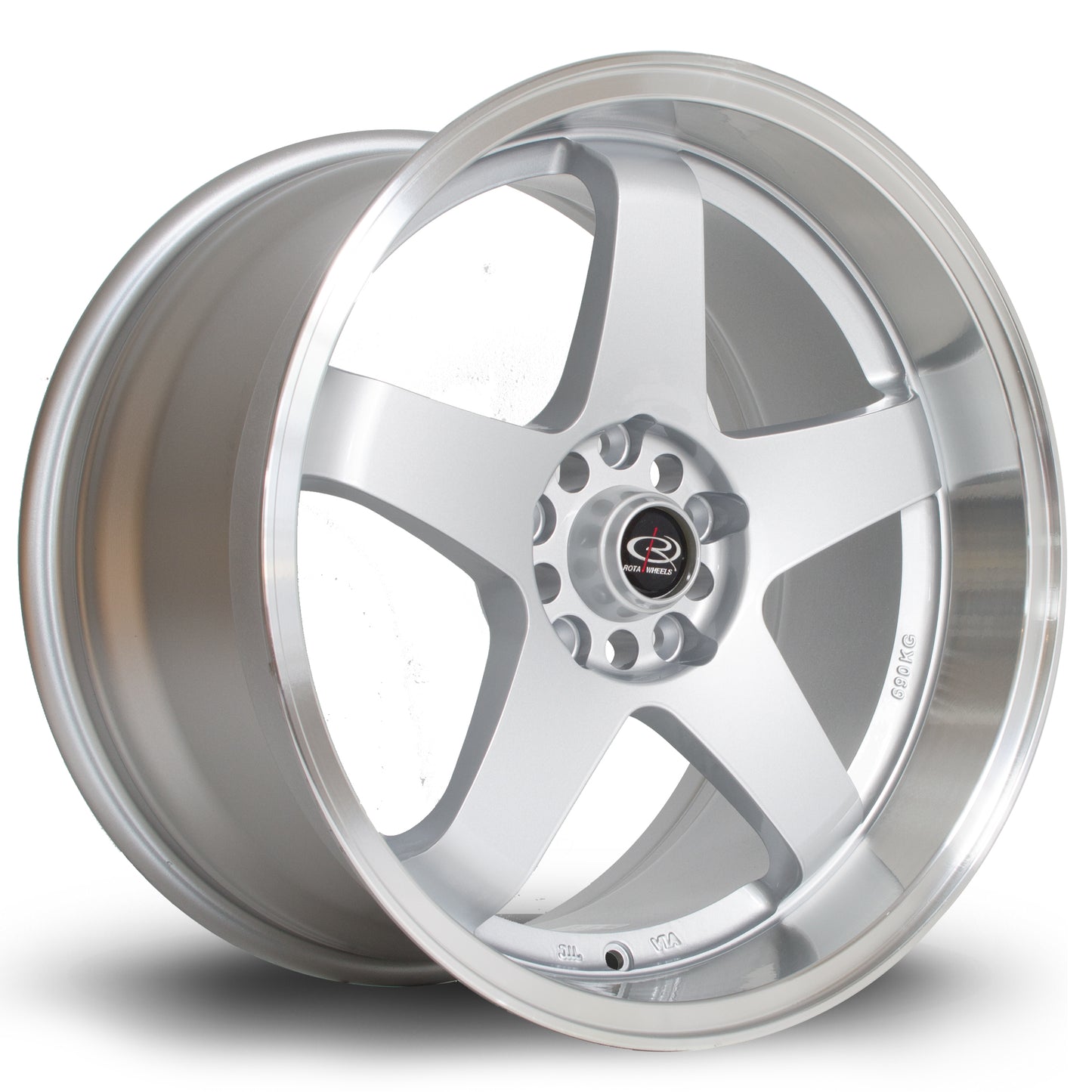 Rota GTR-D - 18x10 | 5x114 | ET35 | Silver/Polished Lip