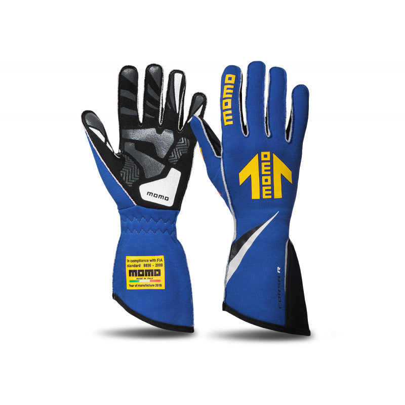 Momo Corsa R Racing Gloves - Blue