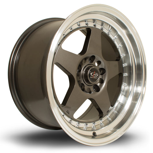 Rota Kyusha Alloy Wheels - 17x9.5 | 5x114 | ET0 | Gunmetal/Polished Lip