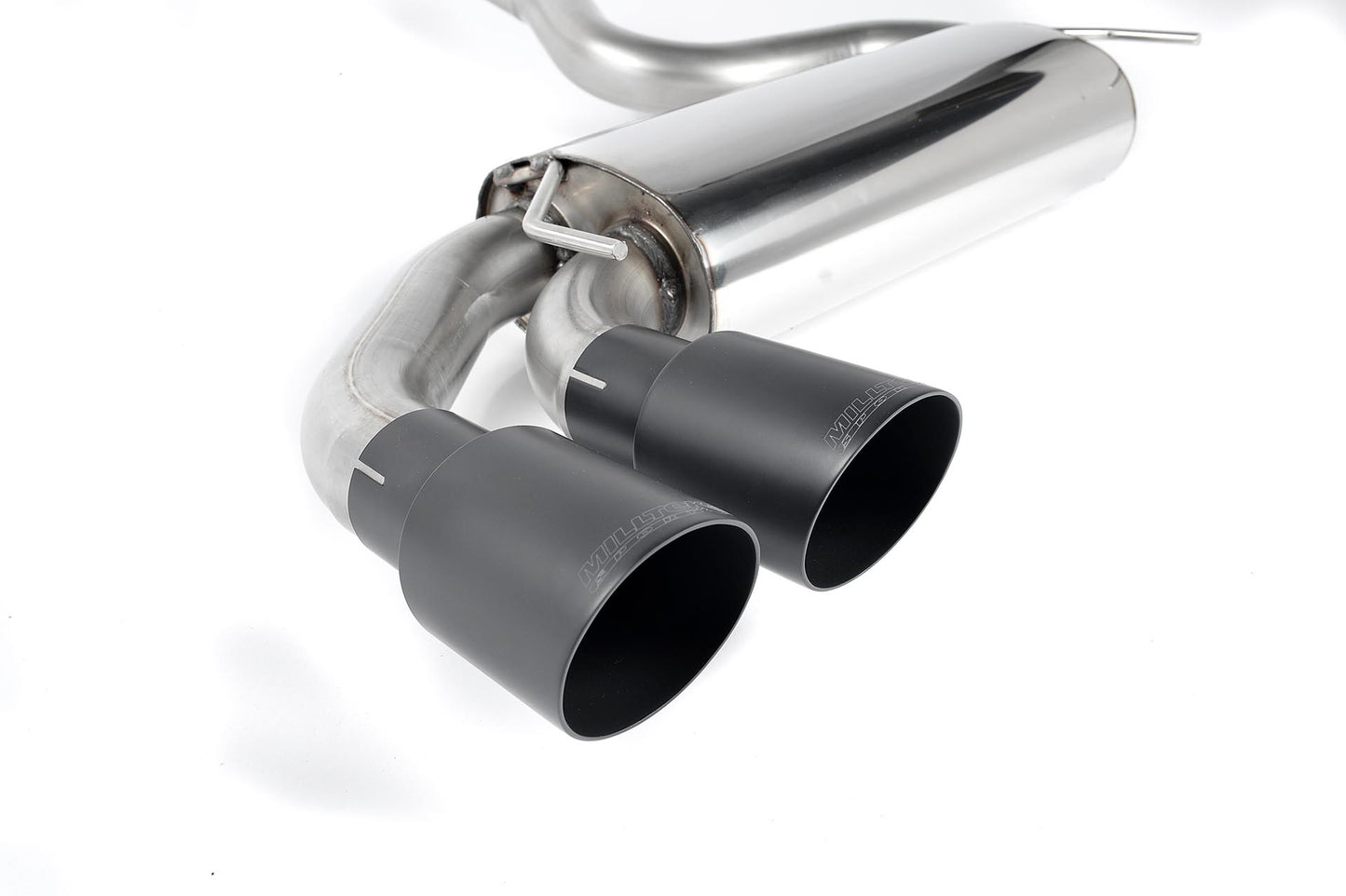 Milltek Resonated Downpipe Back Exhaust Black for Audi Quattro 10v Turbo (81-89)