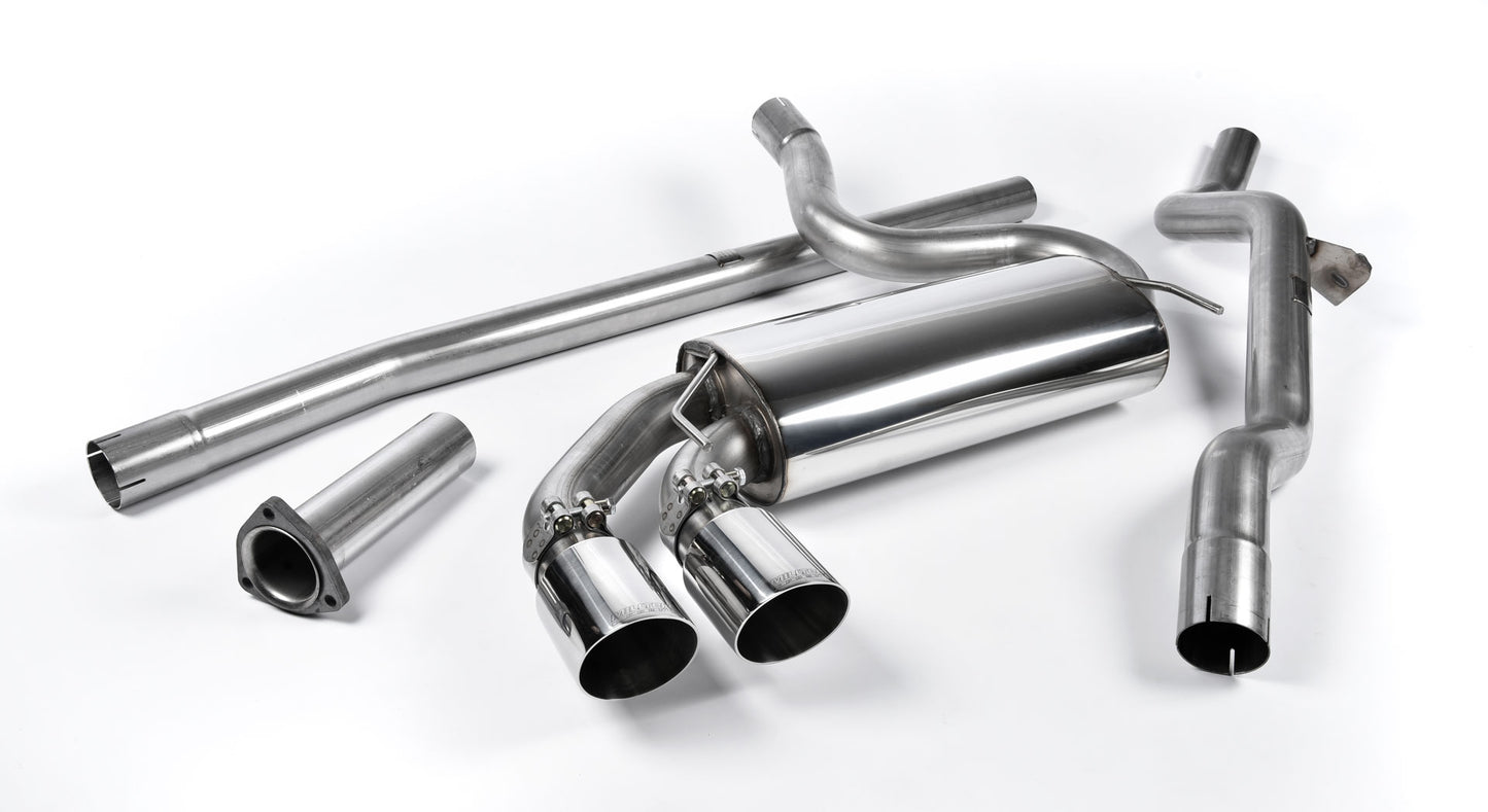 Milltek Non-Res Downpipe Back Exhaust for Audi Quattro 10v Turbo (81-89)