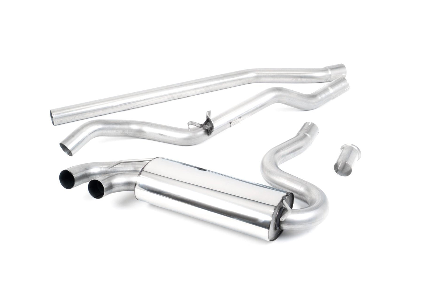 Milltek Non-Res Downpipe Back Exhaust Black for Audi Quattro 20v Turbo (89-91)