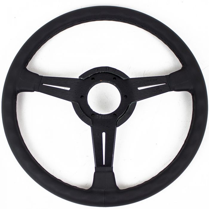 Nardi Classic Leather Steering Wheel 360mm with Black Stitching and Black Spokes (Incl. Trim Ring)