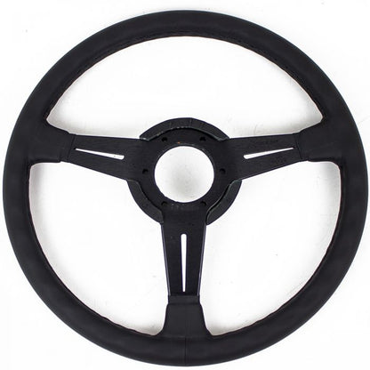 Nardi Classic Leather Steering Wheel 360mm with Black Stitching and Black Spokes (Incl. Trim Ring)