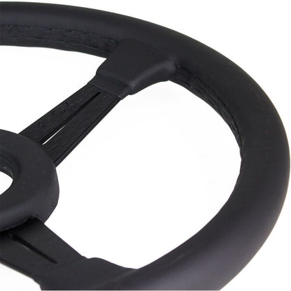 Nardi Classic Leather Steering Wheel 360mm with Black Stitching and Black Spokes (Incl. Trim Ring)