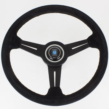 Nardi Classic Suede Steering Wheel 340mm with Black Stitching and Black Spokes