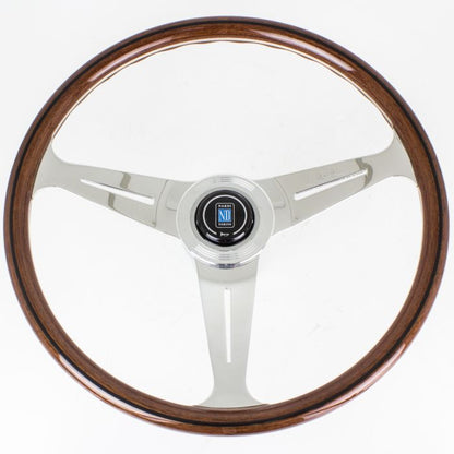 Nardi Classic Wood Steering Wheel 340mm with Polished Spokes