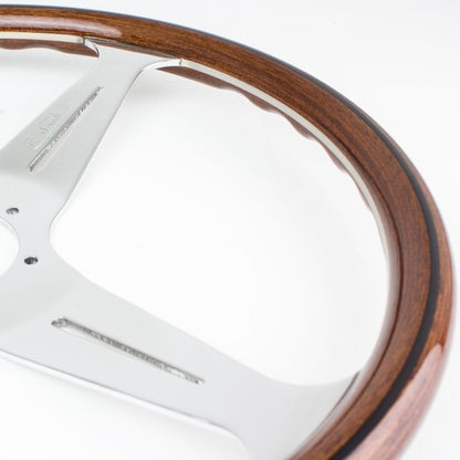 Nardi Classic Wood Steering Wheel 340mm with Polished Spokes