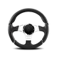 Momo Millenium Sport Steering Wheel - Black/Grey Profile 350mm